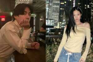 V BTS dan Jennie BLACKPINK (Istimewa