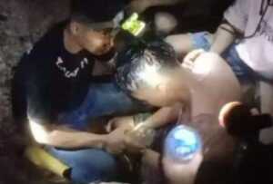 Salah satu penambang yang berhasil selamat dari peristiwa naas di PETI Bule. (ist)