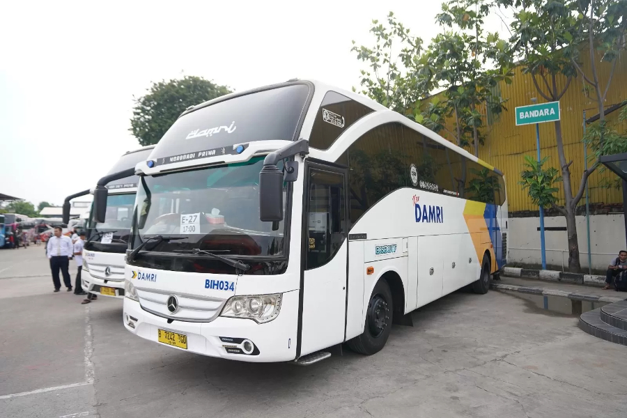 Menyambut Hari Raya Idulfitri 1445 Hijriah, DAMRI menyatakan siap mendukung program mudik 2024 gratis bersama BUMN. (Foto; Dok. DAMRI)