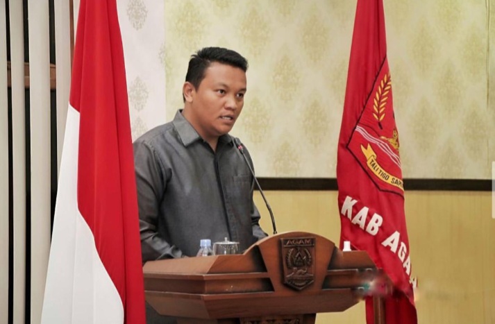 Sekretaris Partai Gerindra Kabupaten Agam, Rinal Wahyudi.