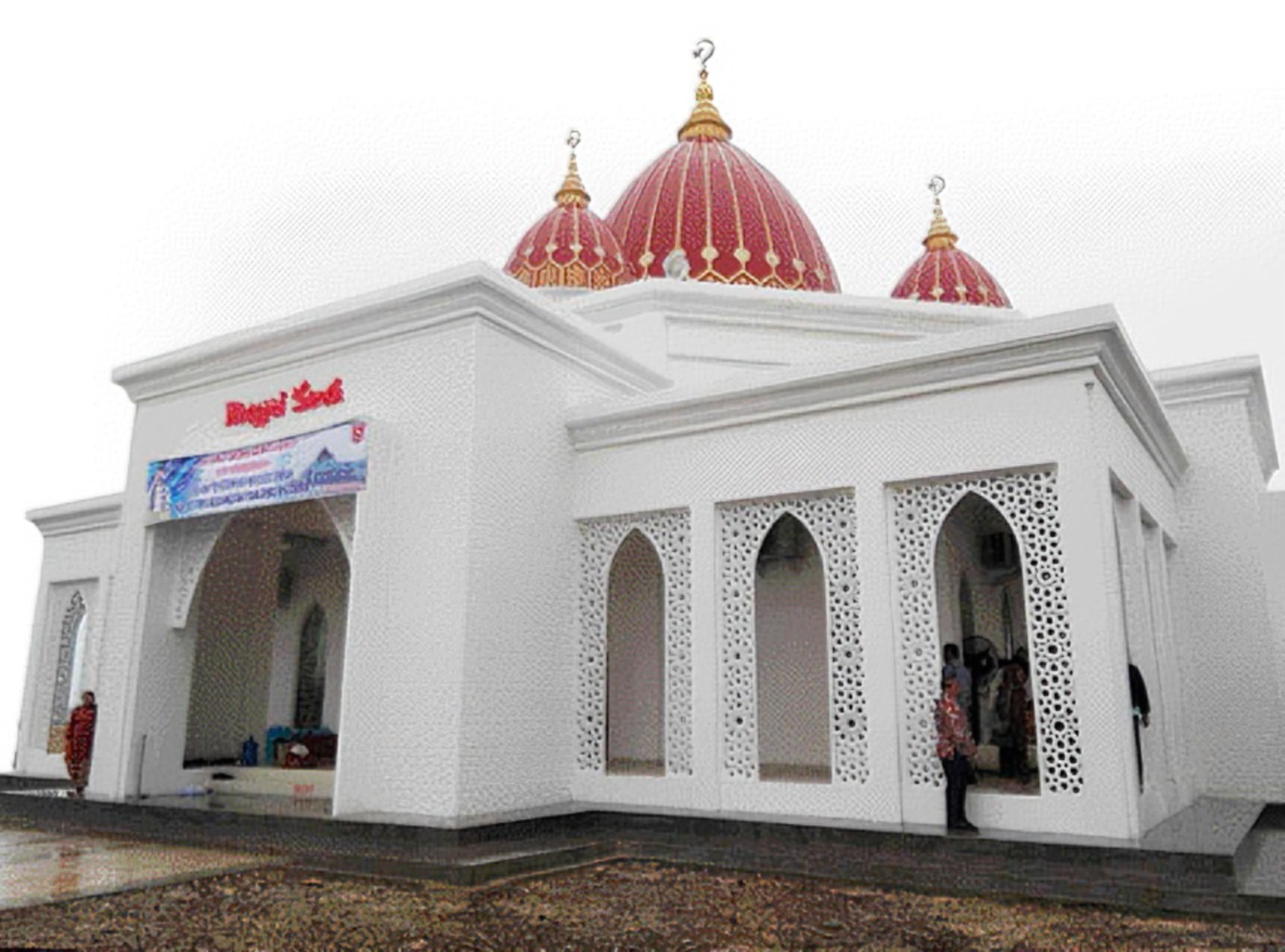 BARU DIRESMIKAN: Masjid Sirah di Nagari Tiku Selatan, Kecamatan Tanjungmutiara, Agam. Masjid ini digadang akan menjadi ikon wisata religius di daerah tersebut.(PUTRA/PADEK)
