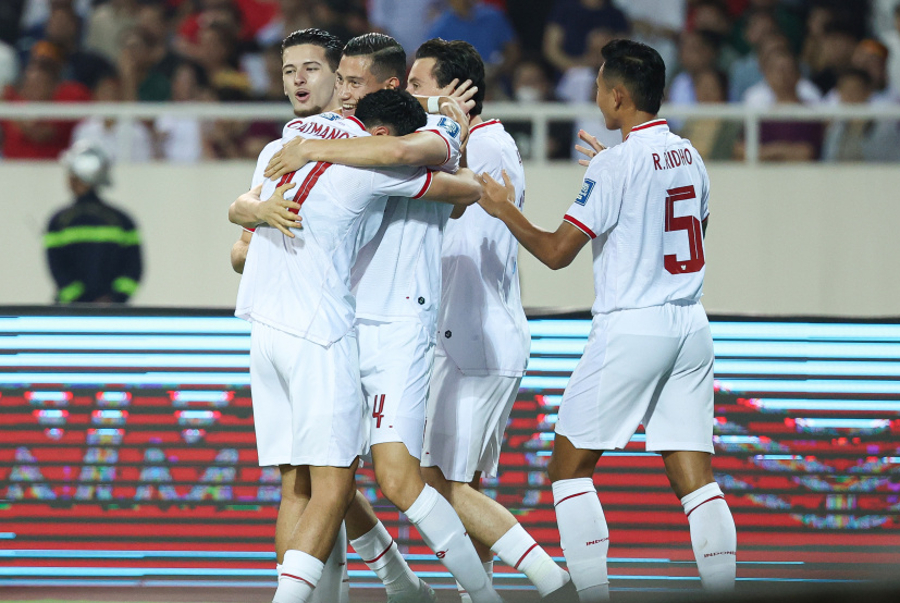 Indonesia naik delapan peringkat ke posisi ke-134 dalam Peringkat Dunia FIFA terbaru setelah meraih dua kemenangan beruntun melawan Vietnam di Kualifikasi Piala Dunia 2026. (Foto: PSSI)