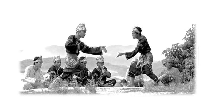 ilustrasi silek (silat).