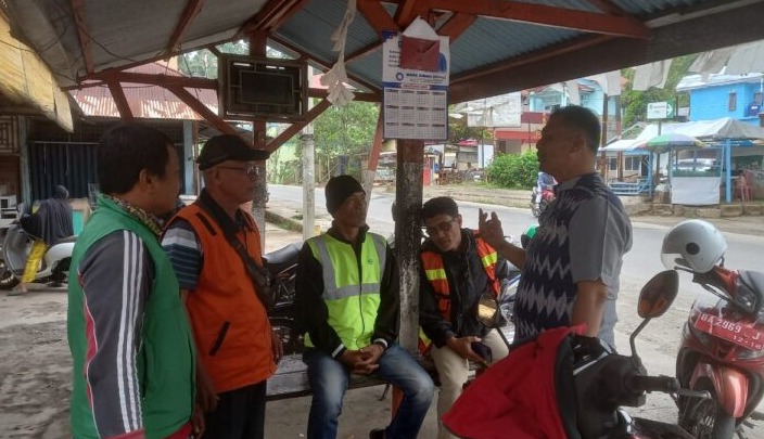 Ilustrasi aktivitas tukang ojek. (Foto: Humas)