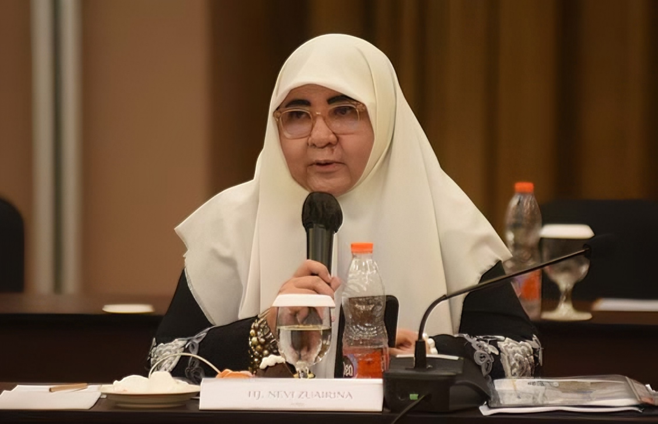 ASPIRASI: Anggota DPR RI dari Komisi VI, Hj Nevi Zuairina, menekankan pentingnya regulasi yang lebih ketat terhadap impor alat elektronik, dalam rapat kemarin.(TIM NEVI)