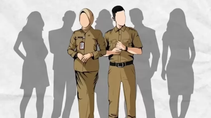 Ilustrasi ASN (Grafis: JawaPos.com)
