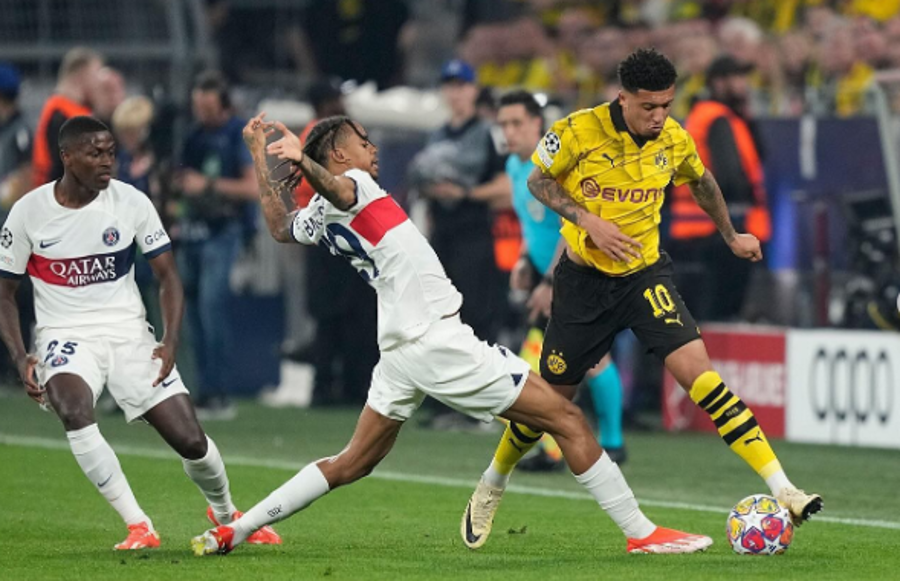 Jadon Sancho menampilkan performa terbaiknya di semifinal leg pertama Liga Champions saat Dortmund mengalahkan PSG. (Foto: IG Jadon Sancho)