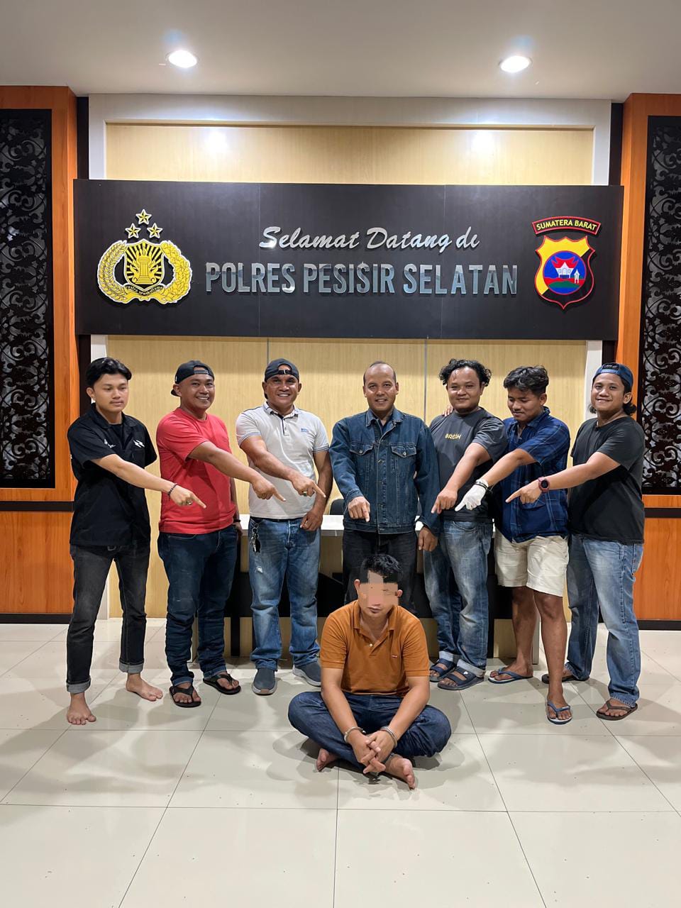 TIDAK BERKUTIK: VOC alias Pungky, saat sudah diamankan di Polres Pessel, beberapa waktu lalu.(DOK HUMAS POLRES PESSEL)