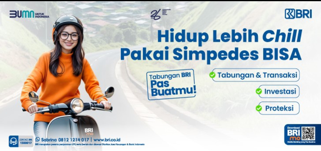 Simpedes BISA merupakan tabungan dari BRI yang direkomendasikan untuk kamu yang ingin menabung sekaligus investasi.