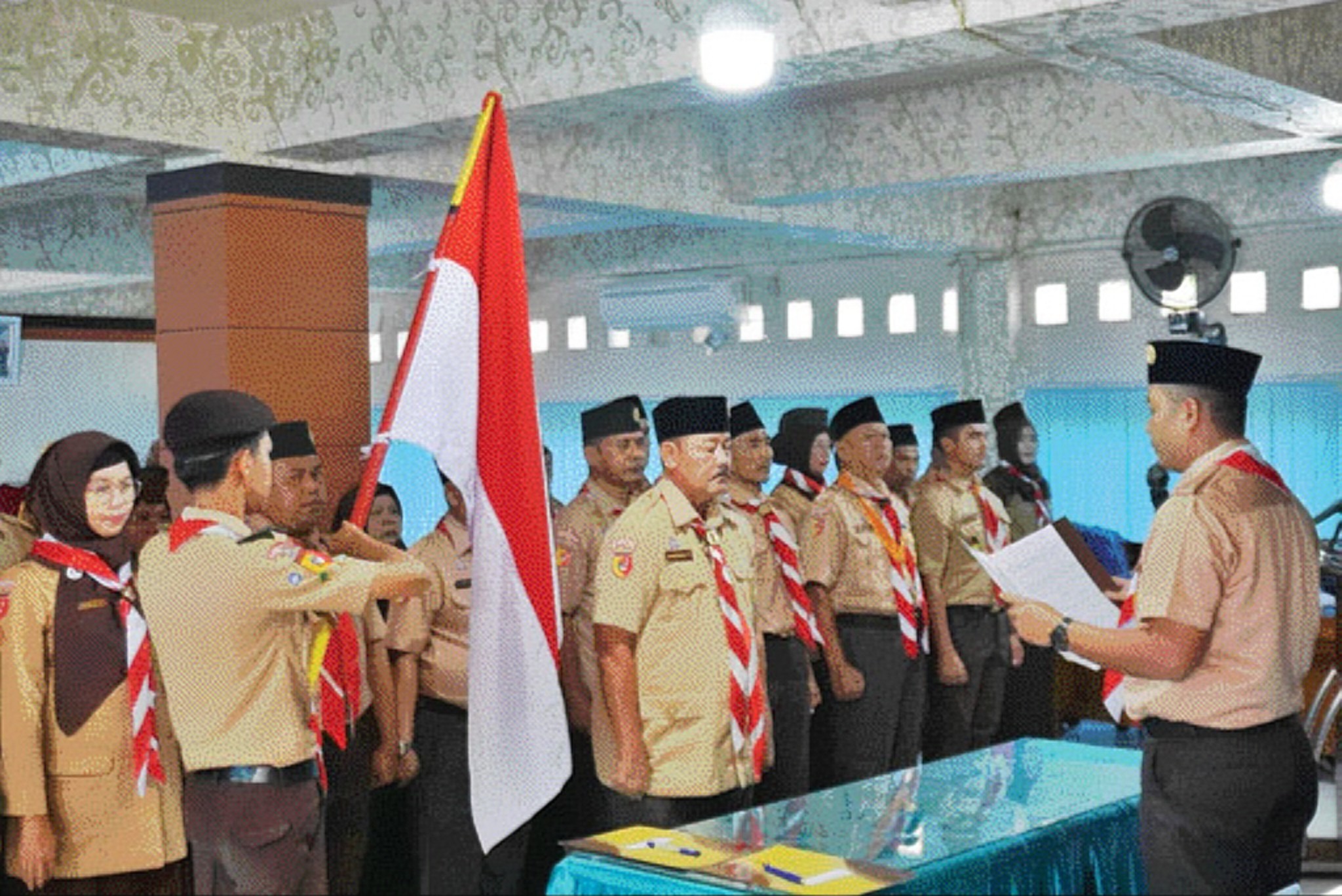 DAPAT AMANAH: Suasana pelantikan anggota Kwaran XI Kecamatan Kototangah, Kota Padang periode 2024-2027.(TIM LAMAN GURU PADANG)
