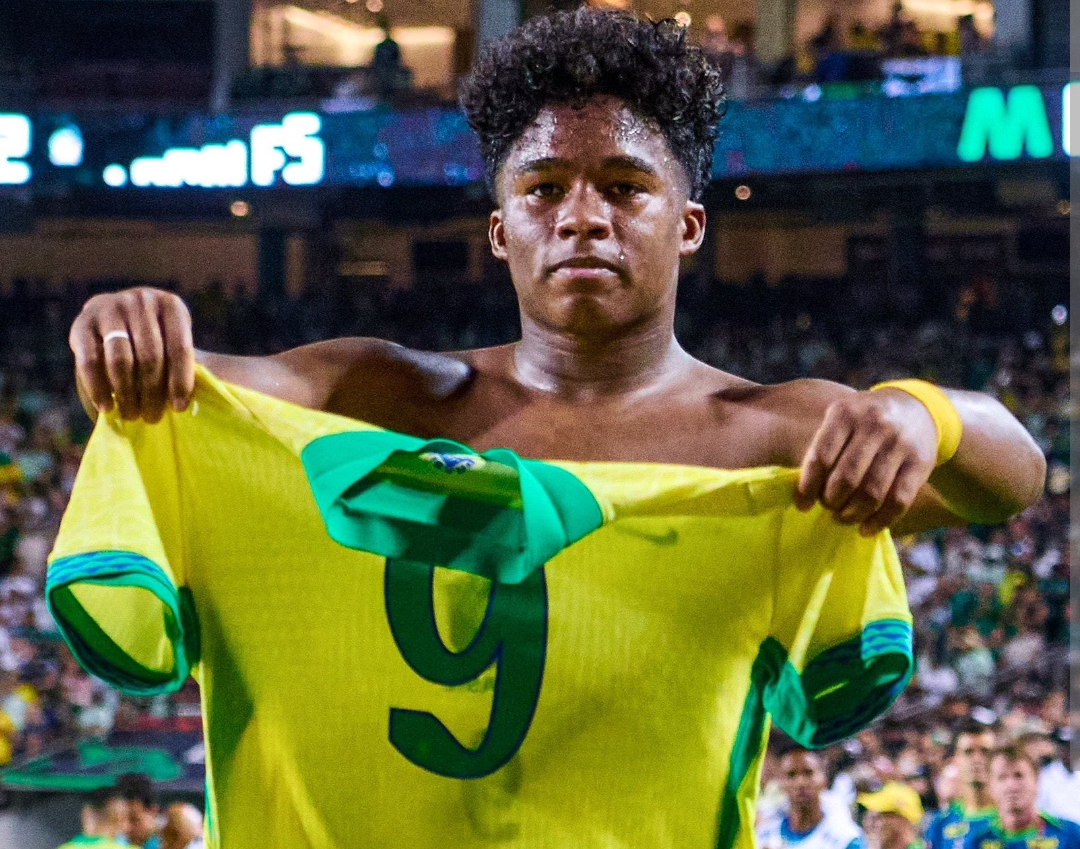 Gol Endrick di akhir babak kedua mengantarkan Brasil meraih kemenangan dramatis 3-2 atas Meksiko. (Foto: X Rising Ballers)