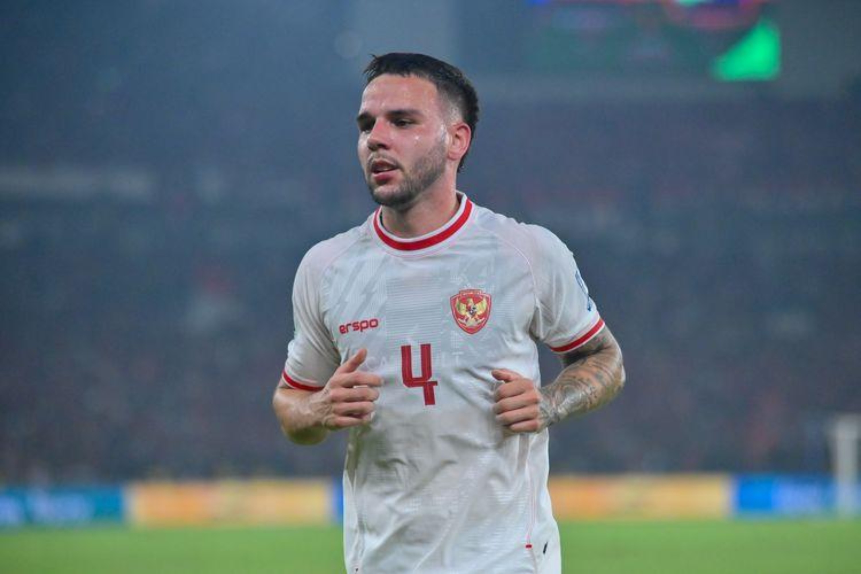 MUDAH BERADAPTASI: Debut Calvin Verdonk di Timnas Indonesia dalam pertandingan Kualifikasi Piala Dunia 2024 antara Indonesia vs Filipina, Selasa (11/6) di Stadion Gelora Bung Karno Jakarta.(PSSI)