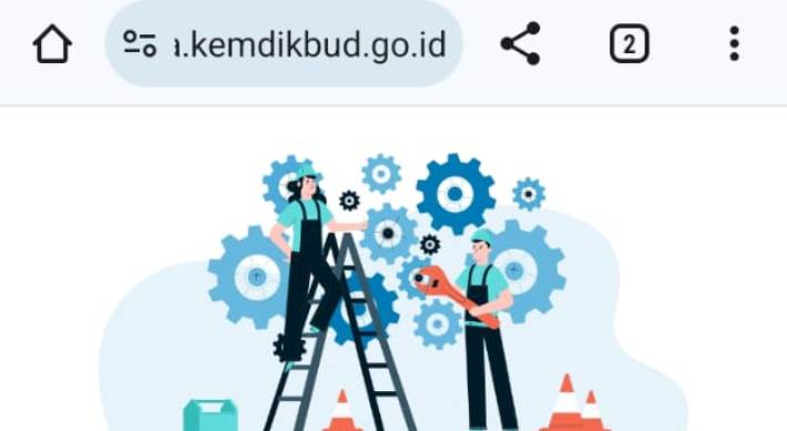 Tampilan laman beasiswa kemdikbud yang mengalami gangguan serangan siber sejak 20 Juni lalu. (FOTO TANGKAPAN LAYAR)