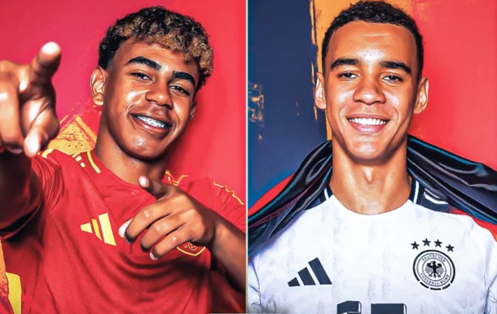 Pertandingan semifinal Spanyol vs Jerman akan menjadi panggung bagi dua bintang muda, Lamine Yamal (16 tahun) dari Spanyol dan Jamal Musiala (21 tahun) dari Jerman. (Foto: Fox Sports)
