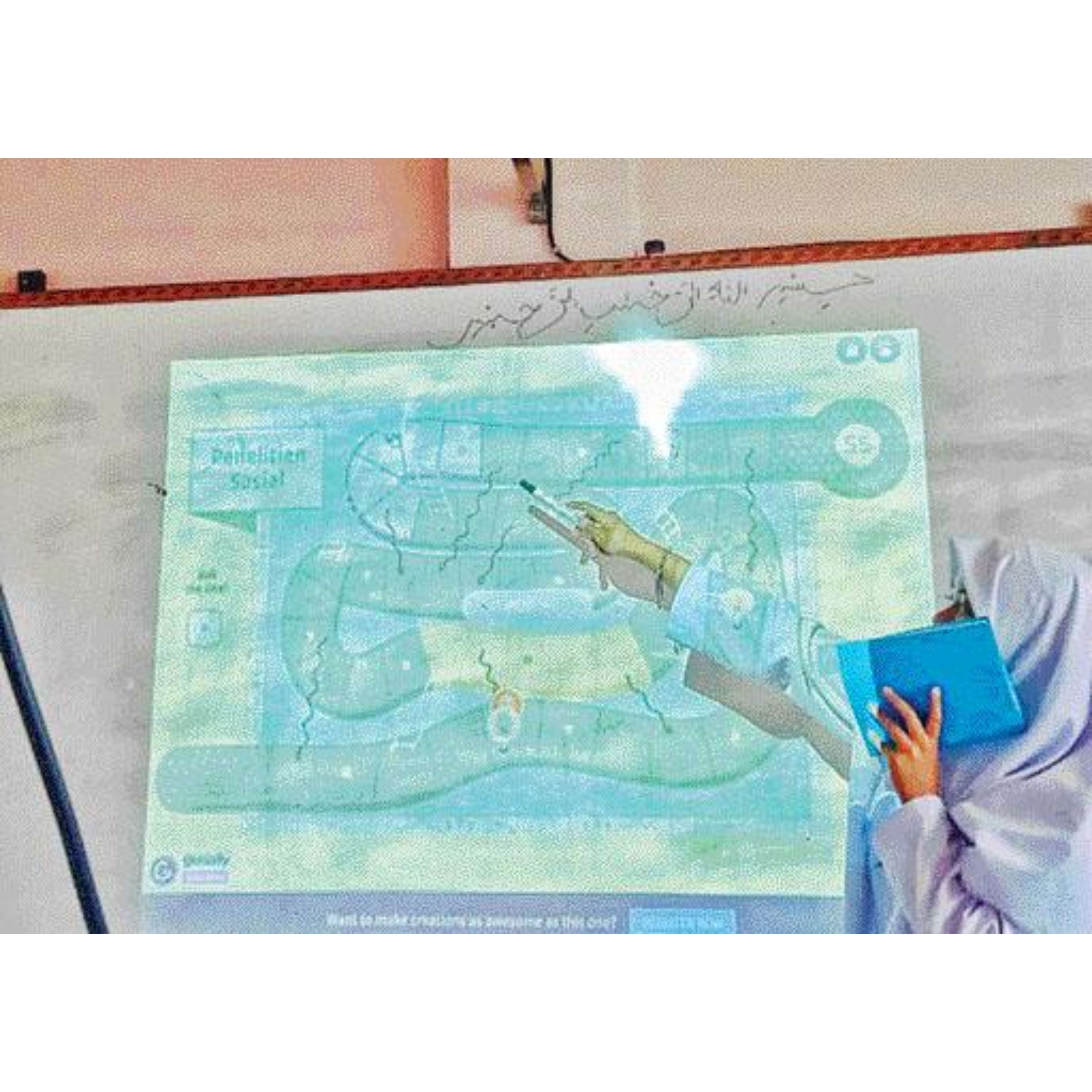 ANTUSIAS: Salah seorang siswi SMA Islam Al Ishlah Bukittinggi terlihat asyik dalam pembelajaran. (TIM LAMAN GURU)