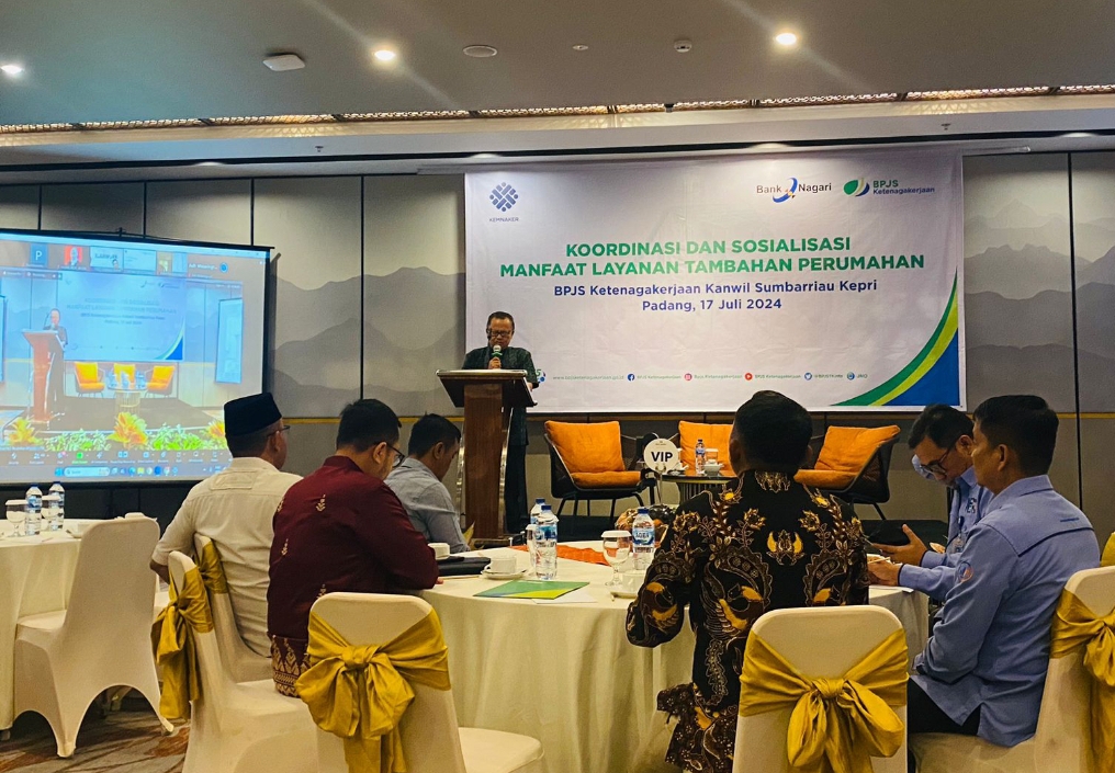Sosialisasi Program Manfaat Layanan Tambahan (MLT) Perumahan BPJS Ketenagakerjaan. (Foto: Humas)