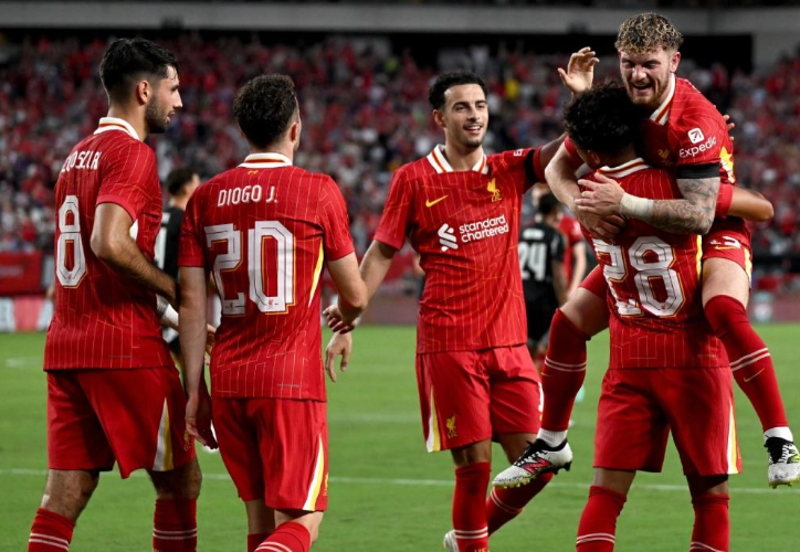 Liverpool mengalahkan Arsenal dengan skor 2-1 dalam laga penutup tur pramusim di Philadelphia, Amerika Serikat, Kamis (1/8/2024). (Foto: liverpoolfc.com)