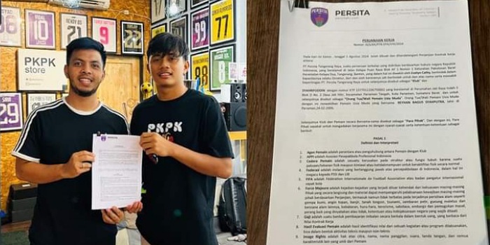Pemain Persikopa Pariaman Reyhan Bagus Syahputra dikontrak oleh klub sepakbola Persita Tangerang FC.