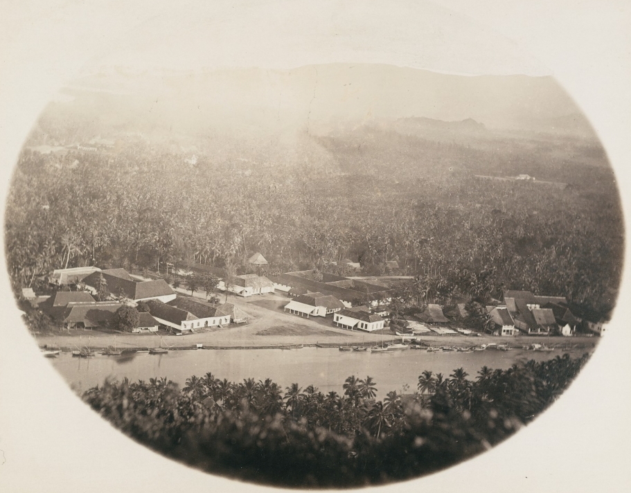 Kota Tua Padang sekitar tahun 1867 (Sumber: KITLV No. 10388)