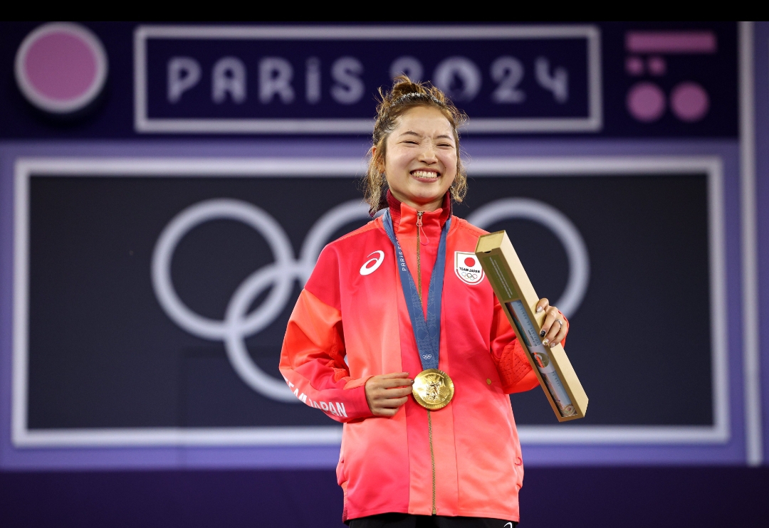 Ami dari Jepang juara pertama breaking putri di Olimpiade Paris 2024.(Foto: X @goin)