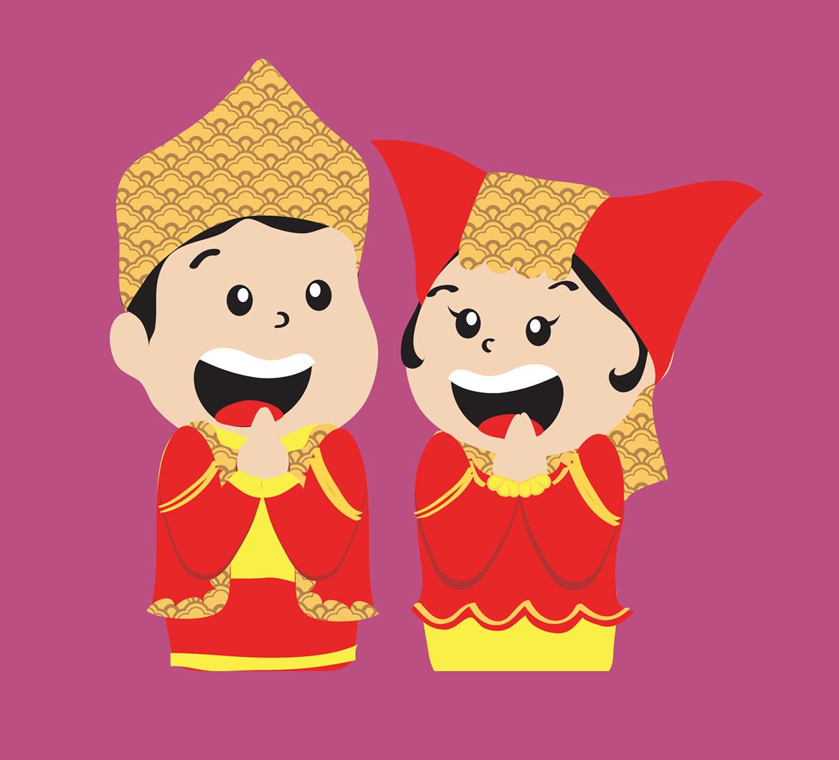 Ilustrasi Pakaian Adat.