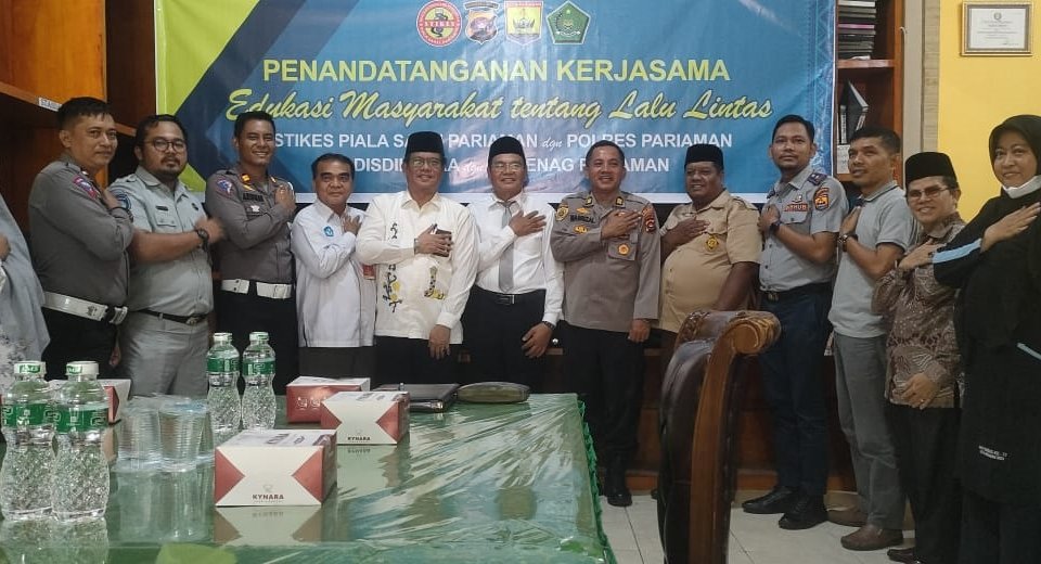 SINERGI: Pemerintah Kota Pariaman bekerja sama dengan STIKes Piala Sakti dalam memaksimalkan keselamatan lalu lintas. (DISKOMINFO PARIAMAN)