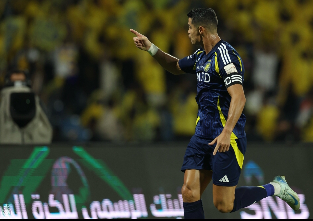 Ronaldo sempat membawa Al-Nassr unggul lebih dulu dengan mencetak gol jelang akhir babak pertama final Piala Super Saudi 2024. (Foto: X Al Nassr)