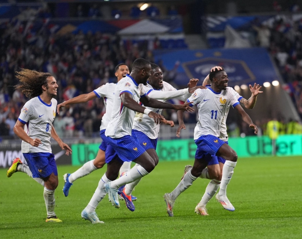 Prancis bangkit dan meraih kemenangan 2-0 atas Belgia dalam laga kedua UEFA Nations League, Selasa dinihari WIB (10/9/2024). (Foto: X Equipe de France)