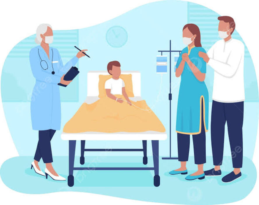 Ilustrasi pasien saat dirawat.