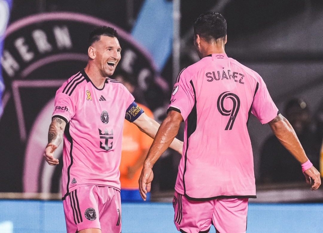 Lionel Messi kembali ke lapangan dan mencetak dua gol cepat dalam kemenangan Inter Miami melawan Philadelphia Union. (Foto: X Inter Miami CF)