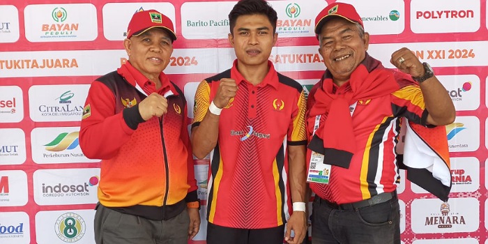 Ridho Ichlas Ichsan Dharma, atlet Sambo Sumbar raih medali perak di ajang PON XXI-2024 Aceh dan Sumut.