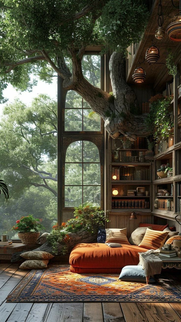 Ilustrasi rumah herbal.