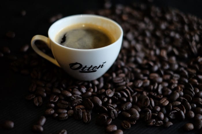 Biji kopi Arabica.