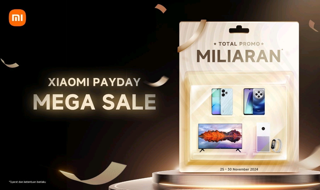 Xiaomi kembali menghadirkan Payday Mega Sale pada 25-30 November 2024.