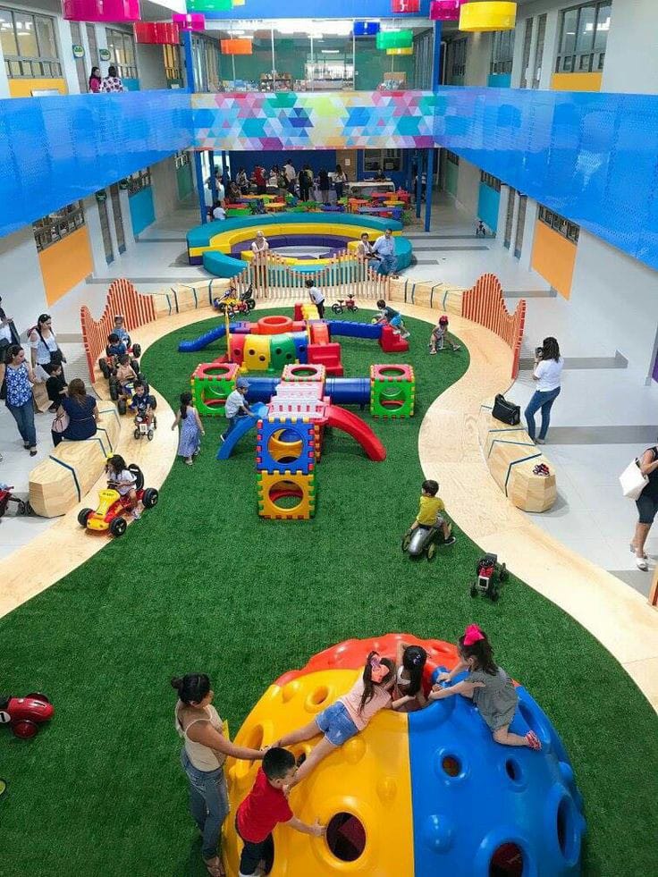 Ilustrasi permainan anak indoor.