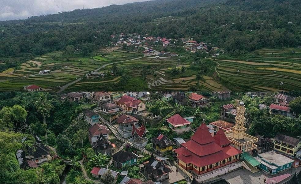 Keindahan Desa Wisata Nagari Tuo Pariangan, Kabupaten Tanahdatar, Sumatera Barat.