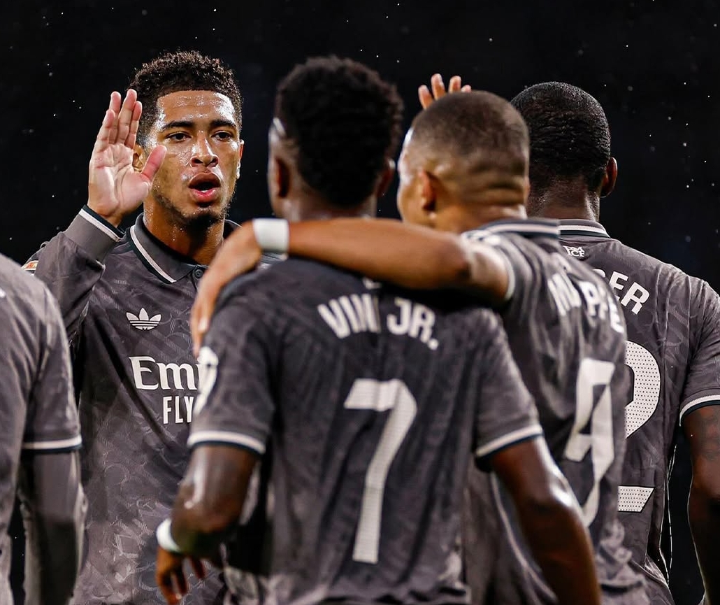 Bintang Real Madrid, Jude Bellingham, Vinicius Jr dan Kylian Mbappe. (Foto: Instagram @judebellingham)