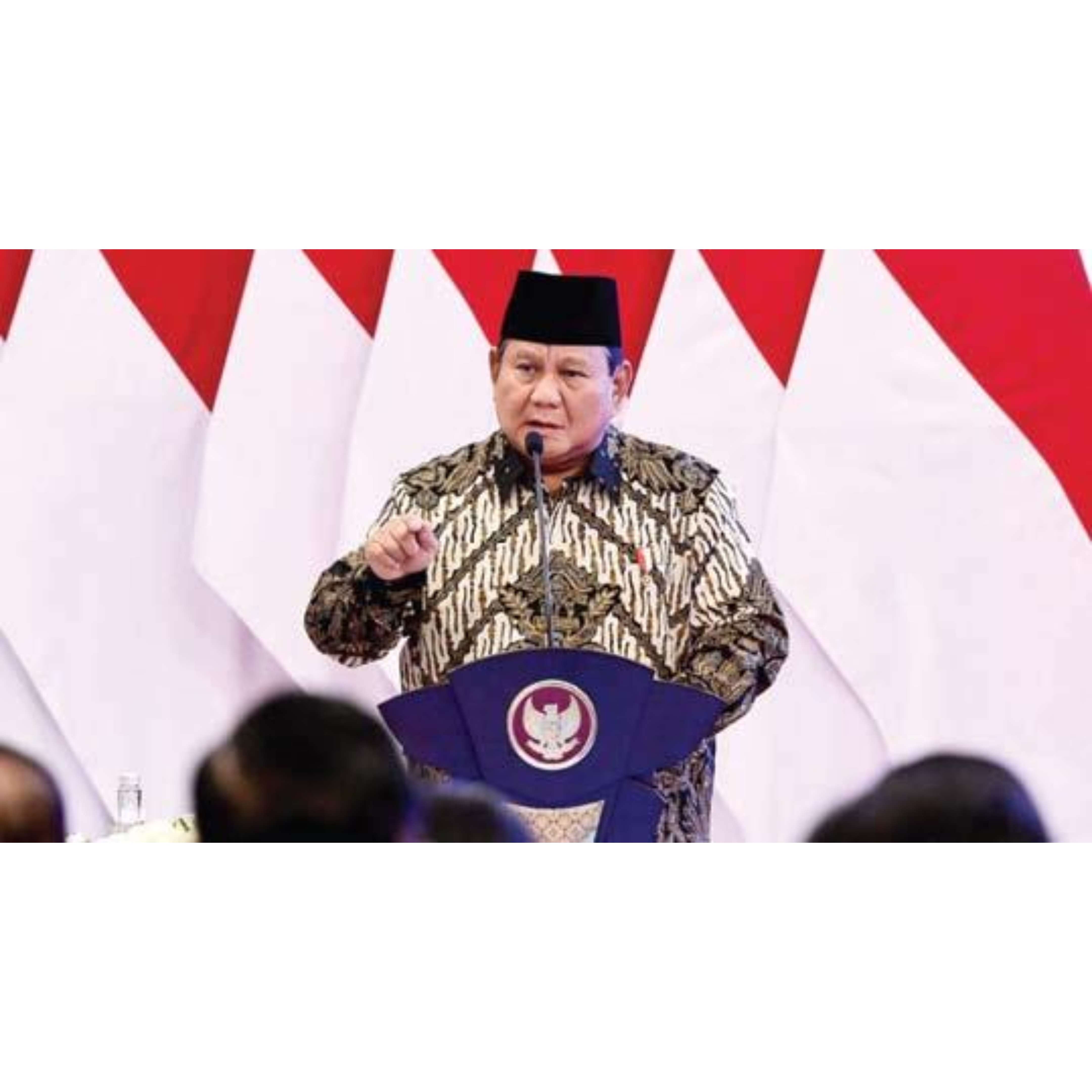 JAGA STABILITAS: Prabowo Subianto menghadiri acara penyerahan secara digital Daftar Isian Pelaksanaan Anggaran (DIPA) dan Buku Alokasi Transfer ke Daerah (TKD) Anggaran 2025.(BPMI SETPRES/MUCHLIS JR)