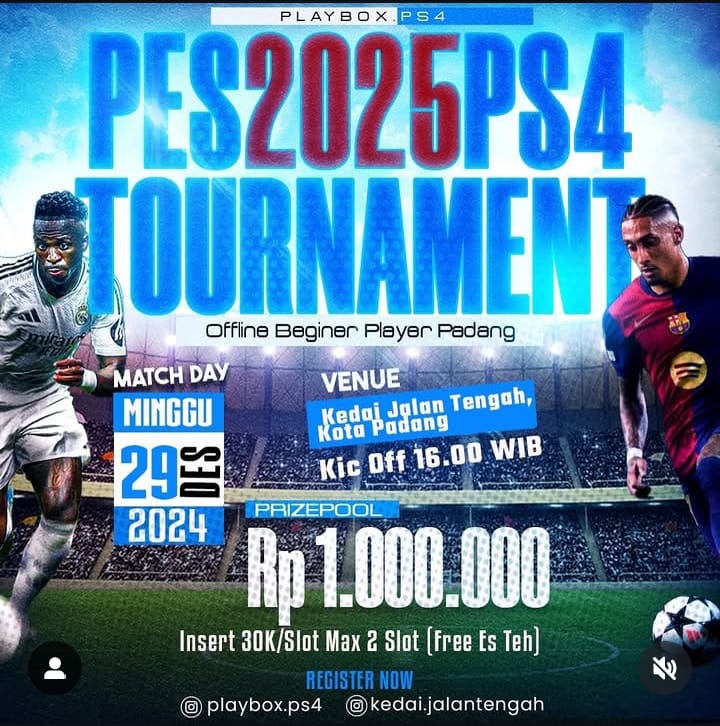 Turnamen eSport di Kafe Kadai Jalan Tengah.