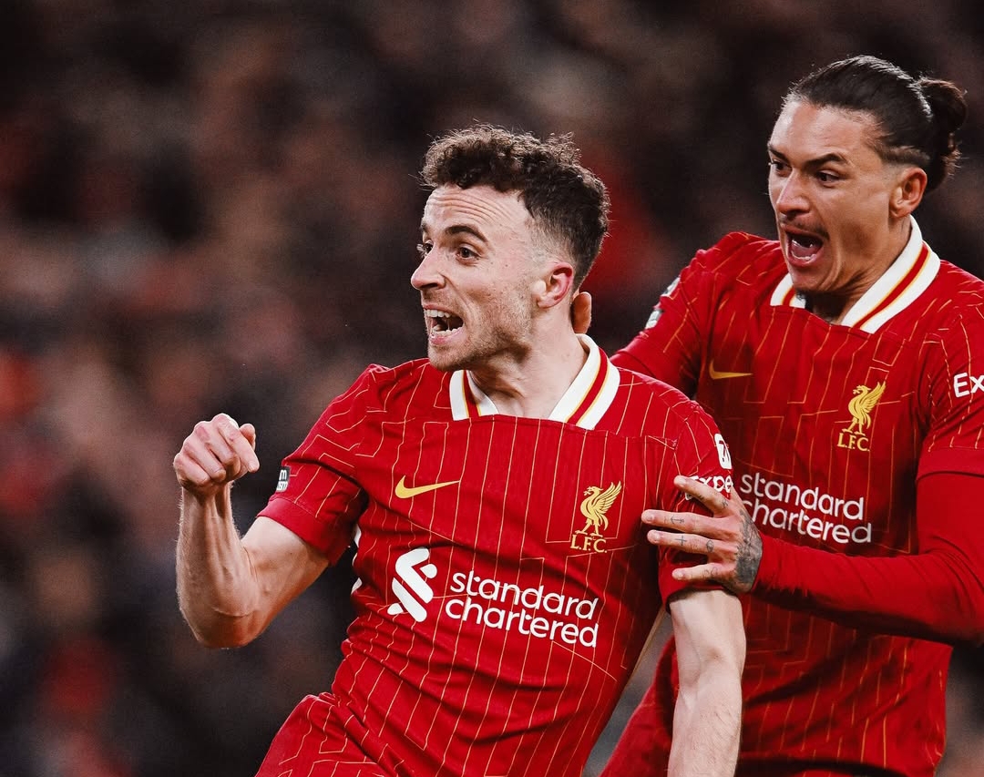 Diogo Jota tampil sebagai penyelamat Liverpool saat melawan Fulham di pertandingan Liga Inggris. (Foto: Liverpool FC)