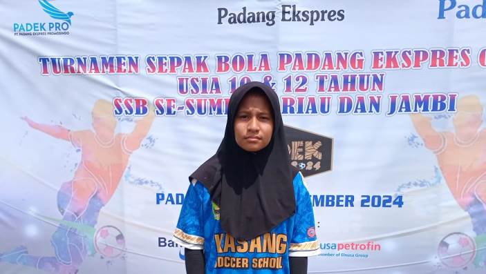 Putri Aisyah dari SSB Kasang FC.
