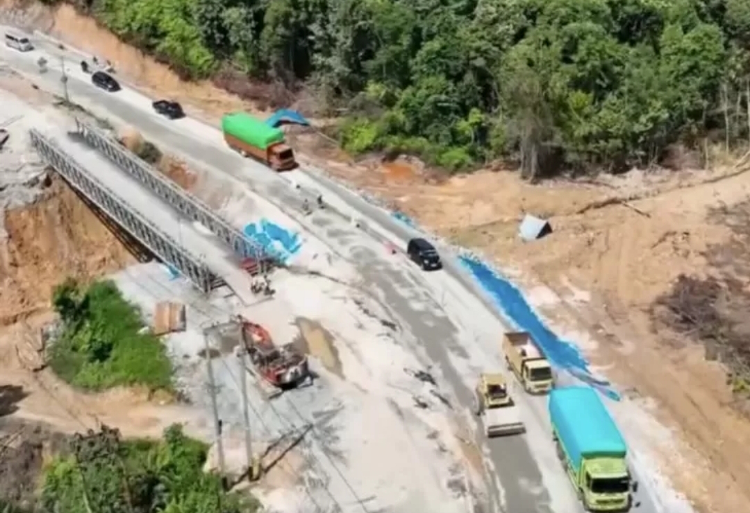Update Perbaikan Jalan Riau-Sumbar di Tanjung Alai: Masuk Tahap ...