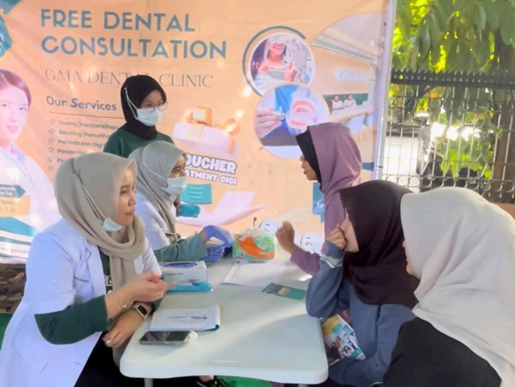 Suasana Car Free Day (CFD) pada 22 Desember lalu di GOR Haji Agus Salim semakin semarak dengan kehadiran GAIA Dental Clinic. (Foto: IST)