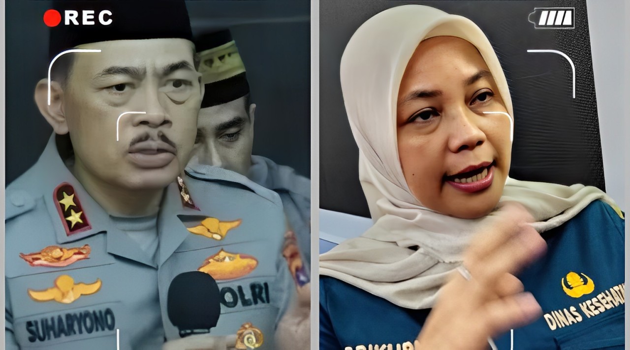 Kapolda Sumbar Irjen Pol Suharyono dan Kepala Dinkes Padang dr Srikurnia Yati.