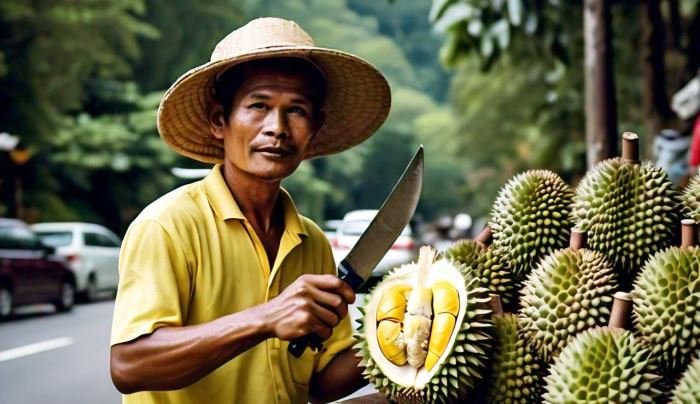 Tips memilih durian yang manis.