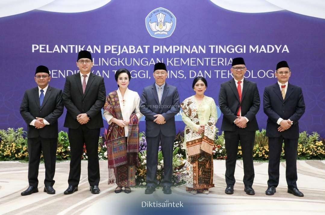 Pelantikan Pejabat Pimpinan Tinggi Madya di Lingkungan Kemdiktisaintek