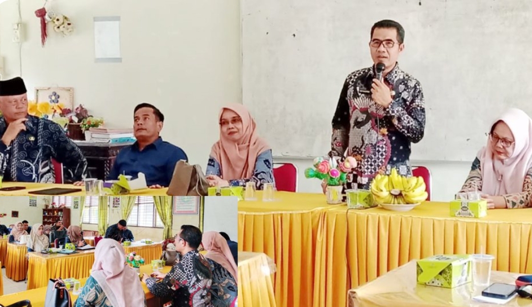 Pembukaan Musyawarah Kerja Kepala Sekolah (MKKS) tingkat SMP di SMP Negeri 5 Pariaman, Desa Kaluat, Kecamatan Pariaman Timur, Kamis (9/1/2024). (Foto: Kominfo)