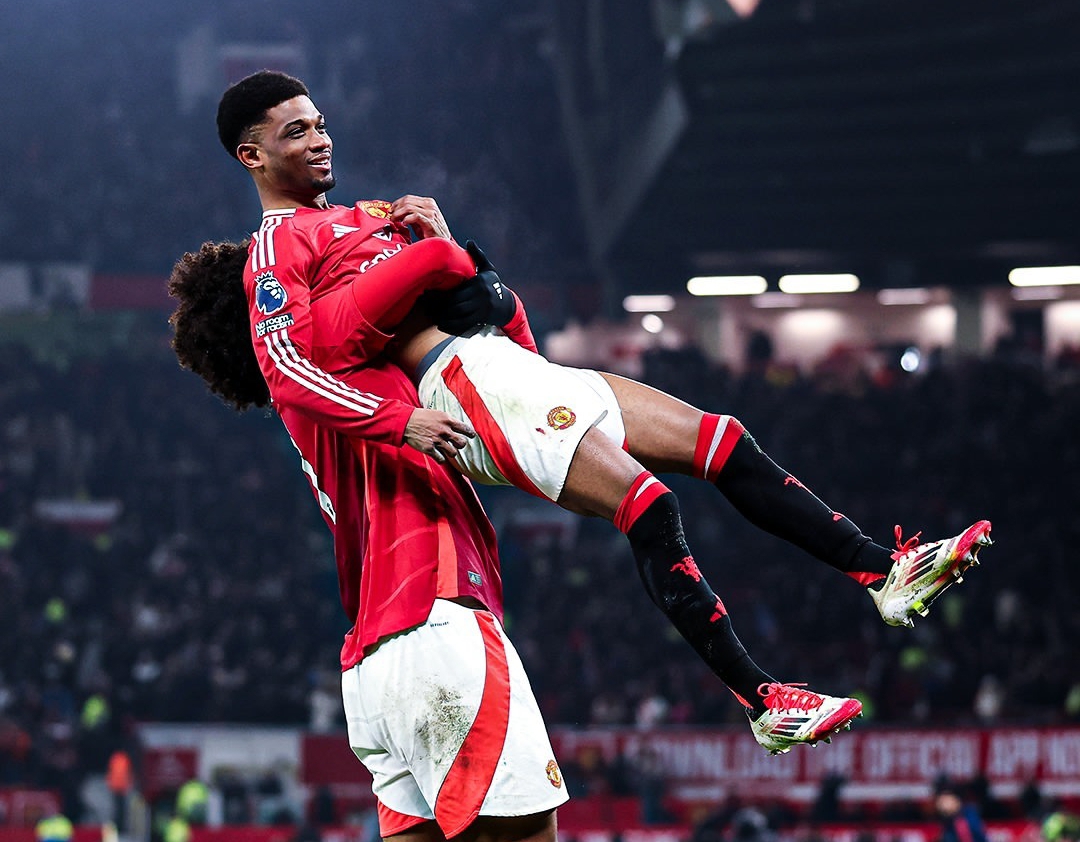 Amad Diallo mencetak hattrick dalam waktu 12 menit untuk membawa Manchester United meraih kemenangan 3-1 atas Southampton dalam laga Liga Premier di Old Trafford. (Foto: Instagram/ @manchesterunited)