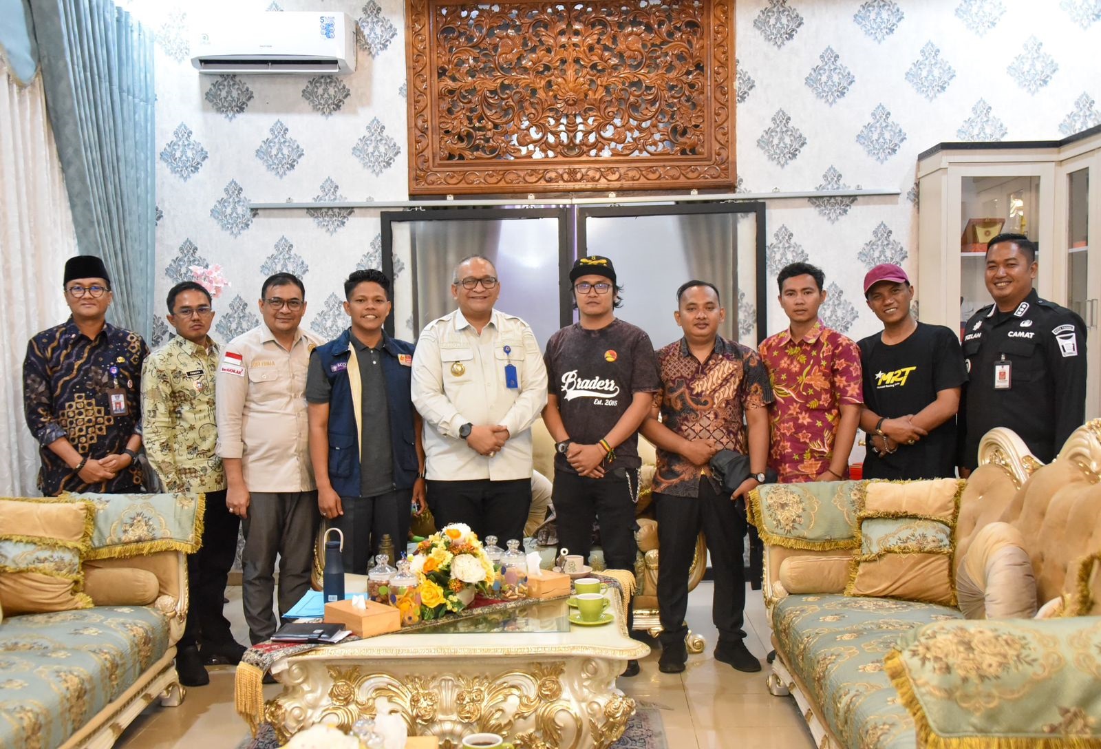 Pj Wako Padang Andree Algamar audiensi dengan Panitia TBSS di Rumah Dinas Wali Kota Padang, Kamis (16/1).