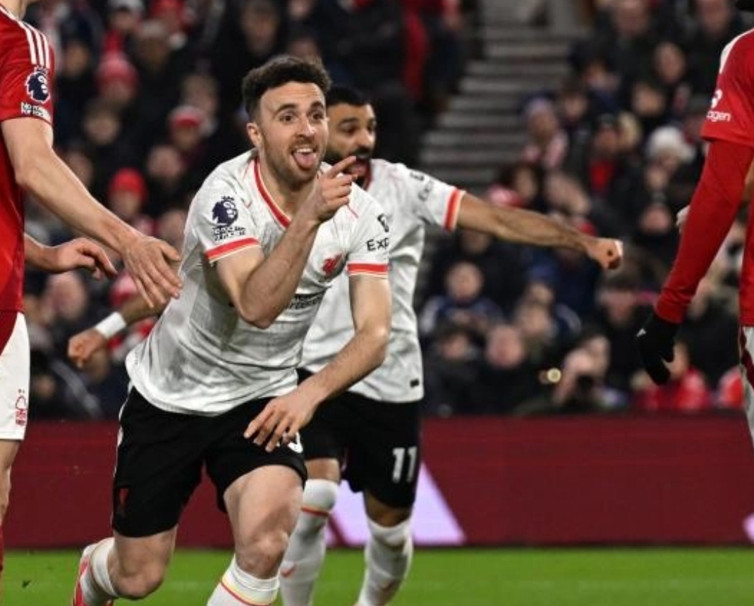 Diogo Jota mencetak gol sebagai pemain pengganti saat Liverpool bermain 1-1 melawan Nottingham Forest pada Selasa (16/1/2025), (Foto: Liverpool FC)
